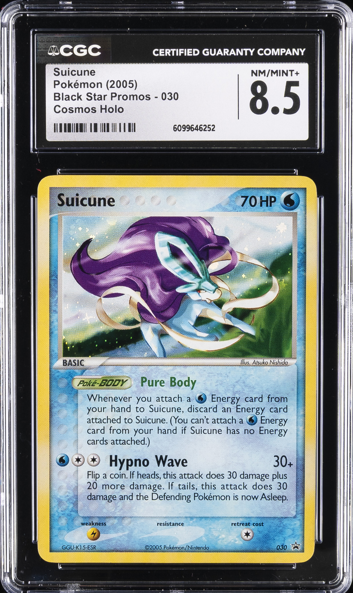 2003 #030 Suicune CGC 8.5 Black